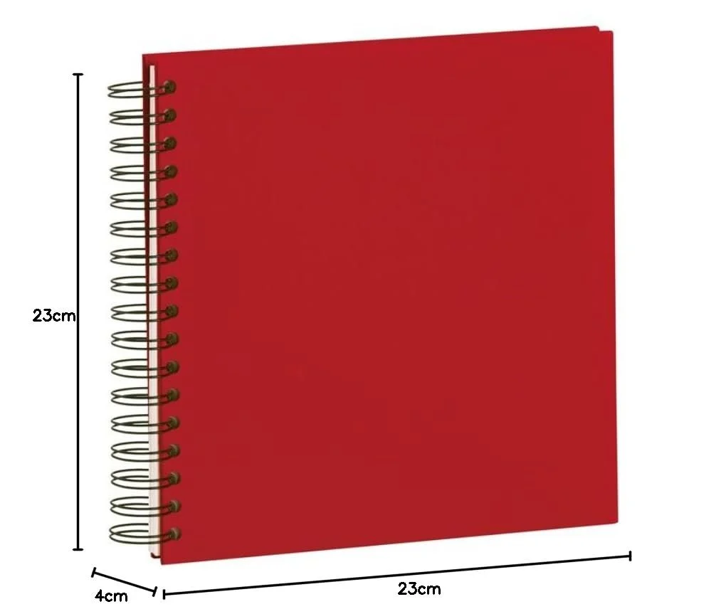 Фотоальбом Rofssler S.O.H.O. Wire-O 230 x 230 мм, 60 страниц цвета слоновой кости, красный, фото №2 Фотоальбом Rofssler S.O.H.O. Wire-O 230 x 230 мм, 60 страниц цвета слоновой кости, красный, фото №2