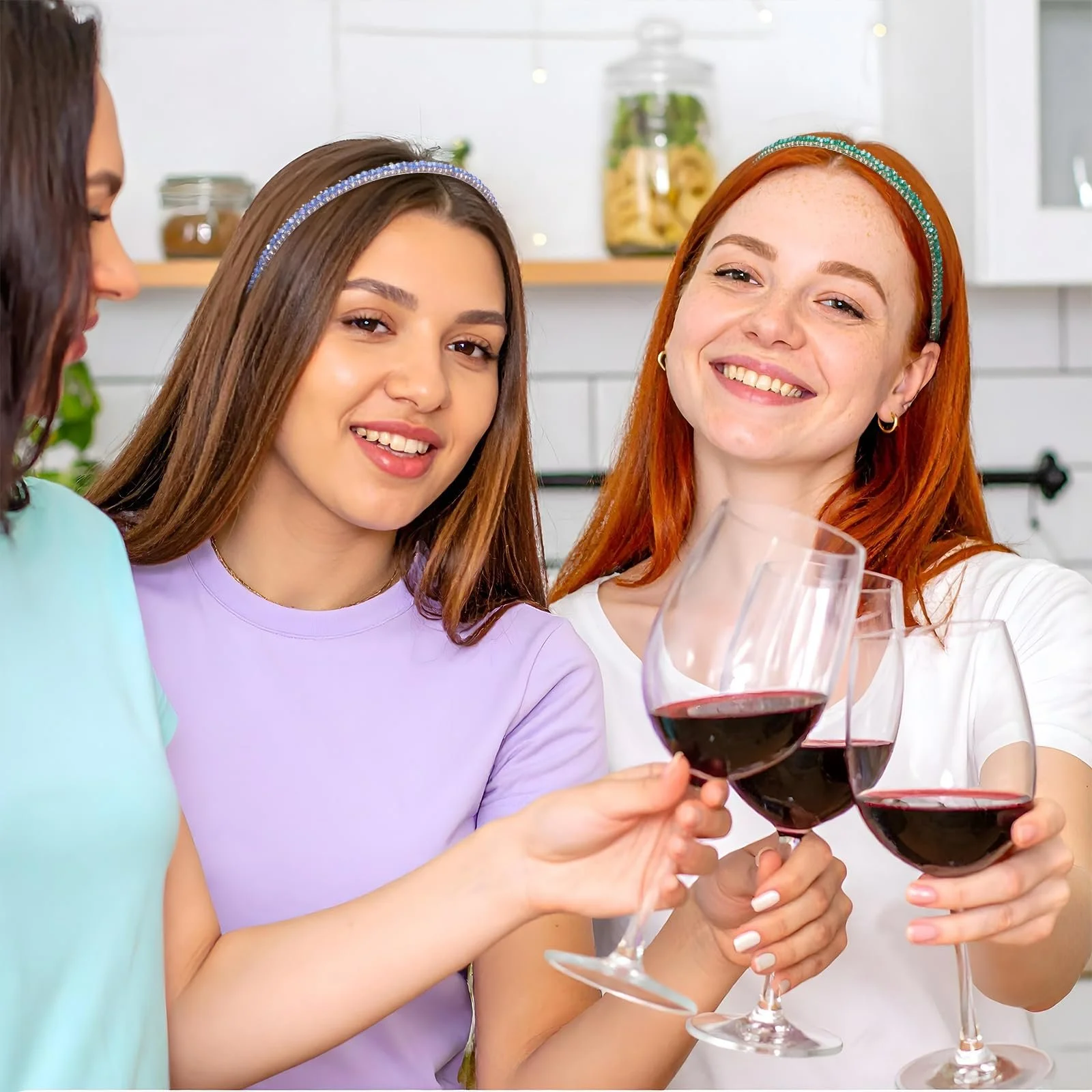 Набір з 4 жіночих обручів для волосся, фото №5