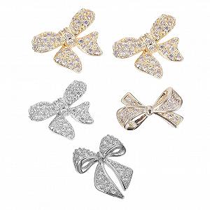 Украшения для ногтей FRCOLOR Набор украшений для маникюра 3D Золото (15 шт.) - Фото 1