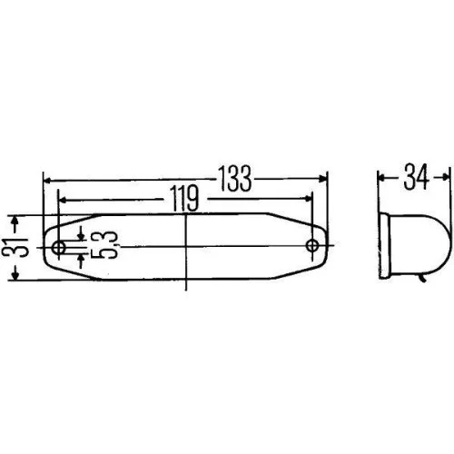 Лампа для читання HELLA 2AB 001 208-001 для AUDI IVECO MAN MERCEDES-BENZ SCANIA VW O+K, фото №2