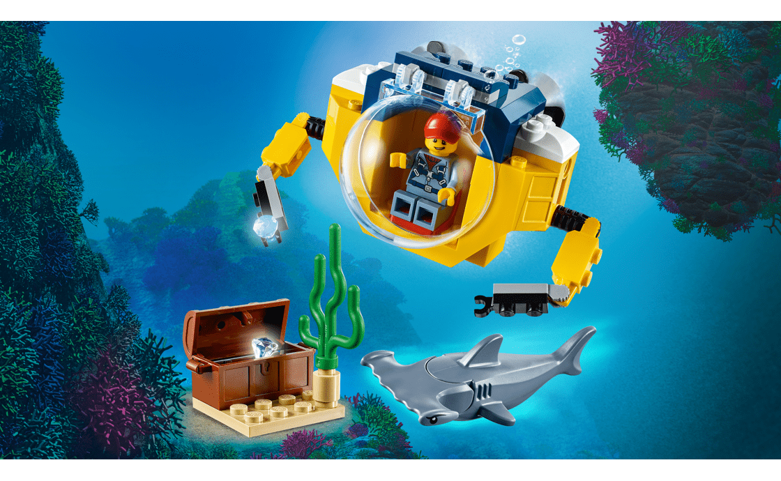 Конструктор LEGO Мини-субмарина 41 деталь 60263, фото №7