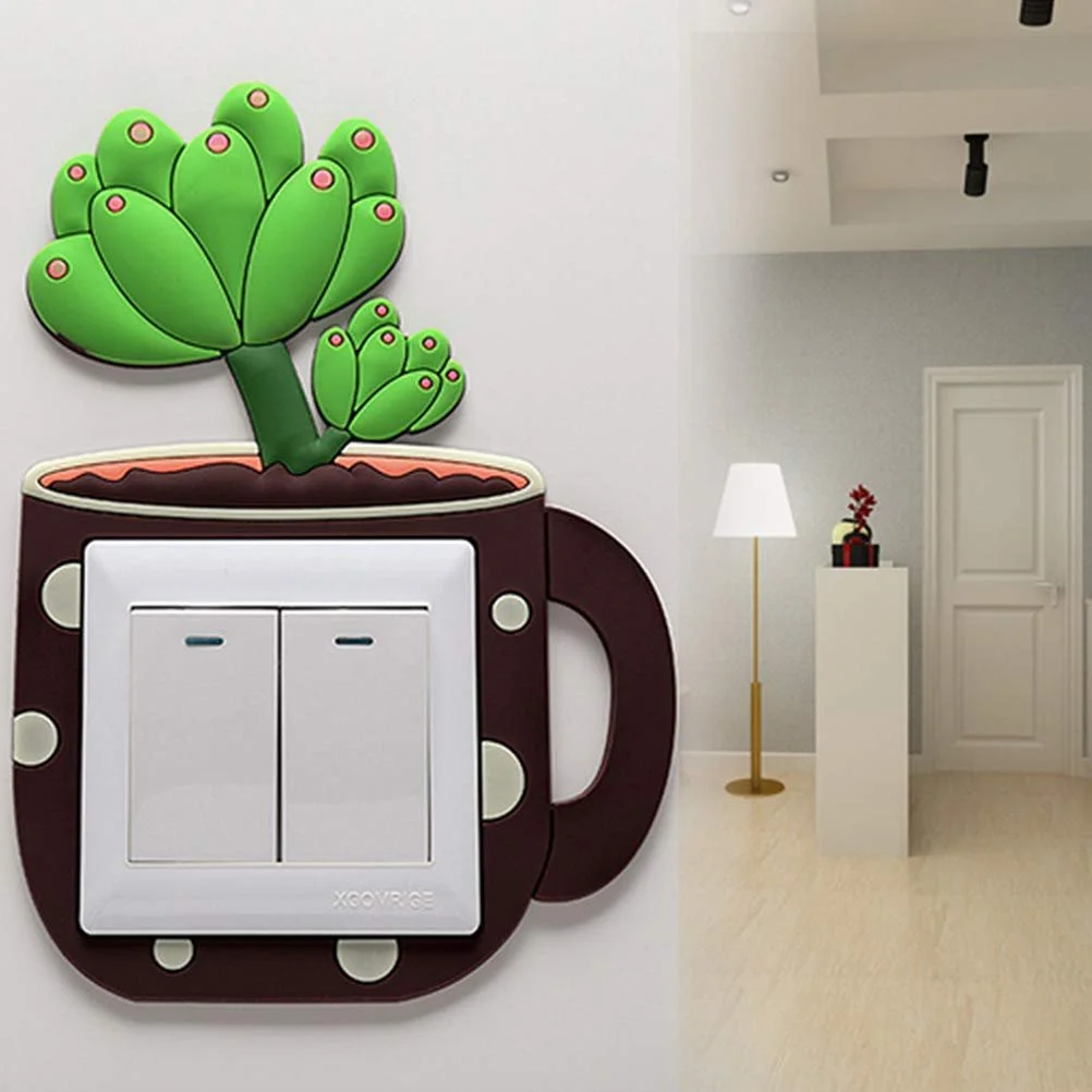 Наклейки на вимикачі Vosarea Cactus Design Набір 5 шт. (випадкові візерунки), фото №3 Наклейки на вимикачі Vosarea Cactus Design Набір 5 шт. (випадкові візерунки), фото №3