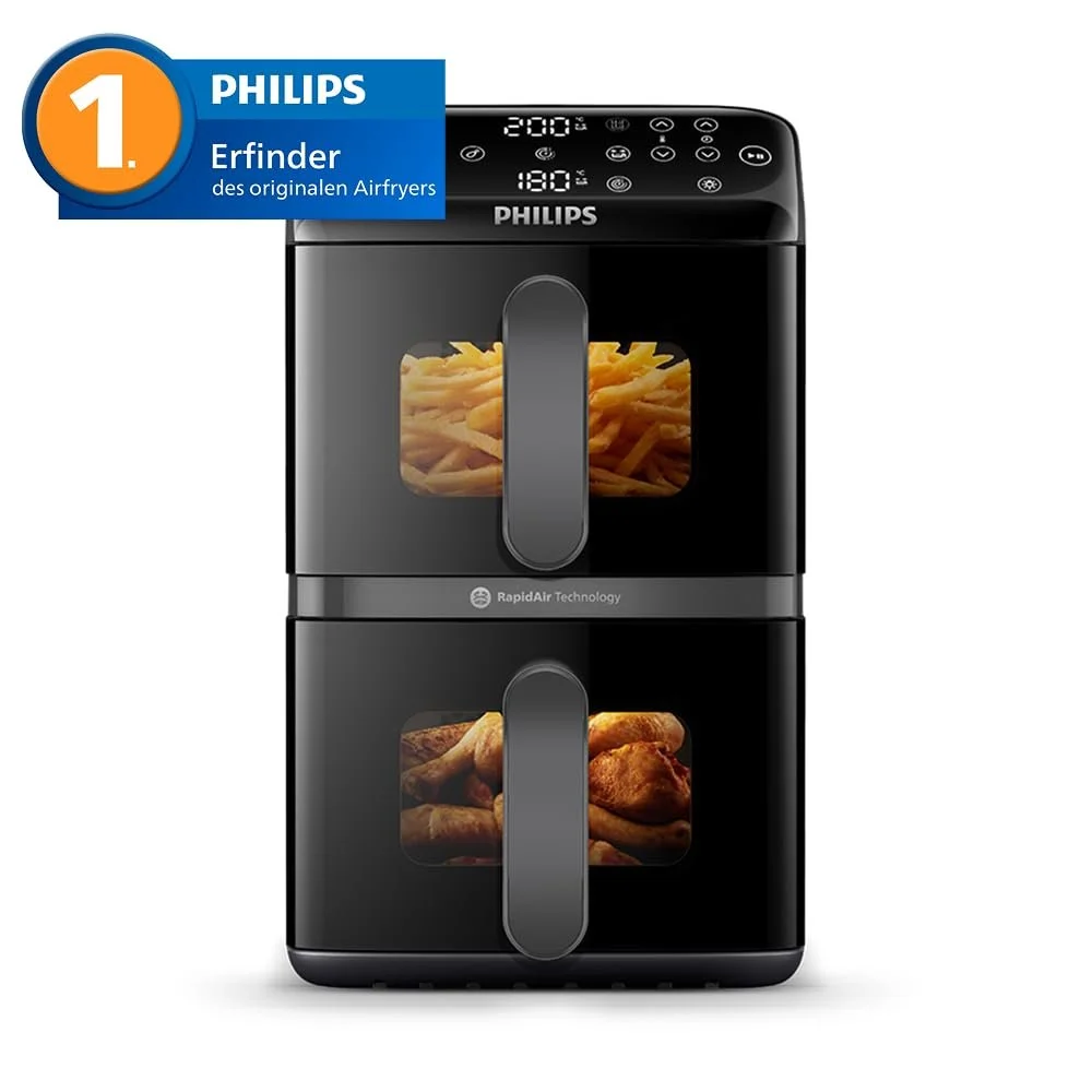 Мультипіч Philips 4000 Series Stacked Dual Basket NA460/00 10 л RapidAir PFAS-Free, фото №2 Мультипіч Philips 4000 Series Stacked Dual Basket NA460/00 10 л RapidAir PFAS-Free, фото №2