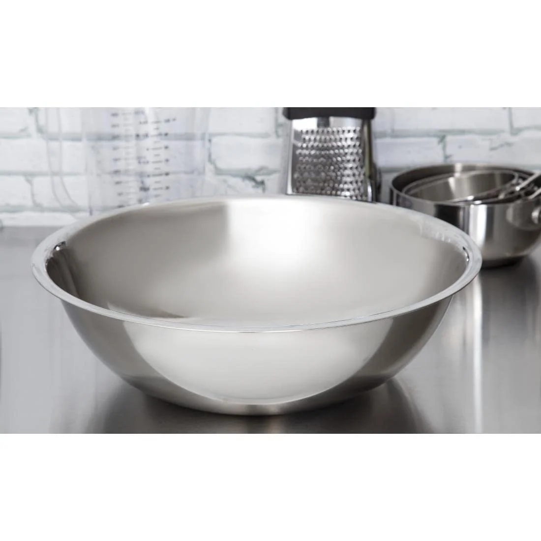 Миска для смешивания Vogue Stainless Steel 12 л, фото №5 Миска для смешивания Vogue Stainless Steel 12 л, фото №5