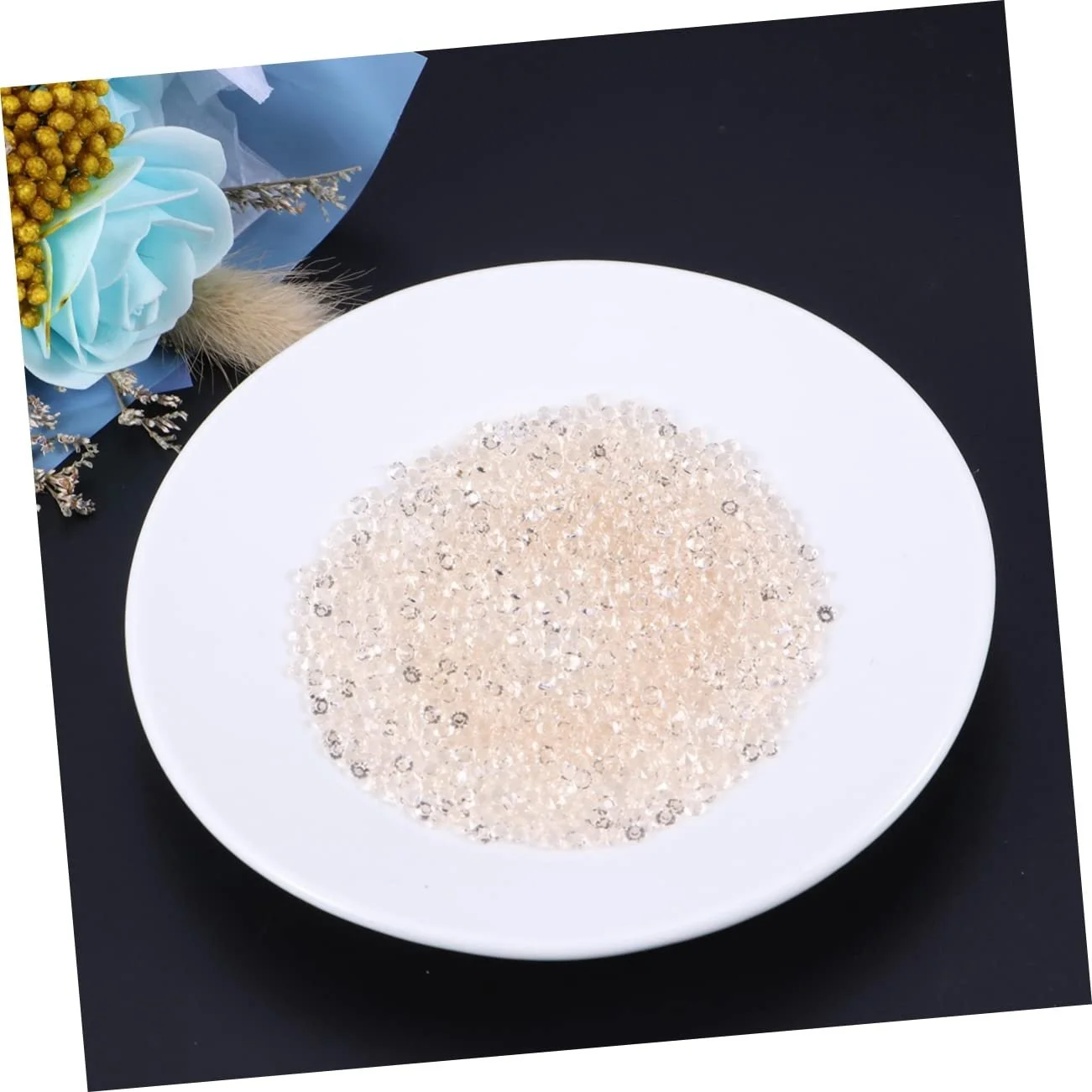 Прикраса для нігтів Прикраса КвіткаOOFAN Діаманти Штучні Прозорі Намистини 1000 шт., фото №5