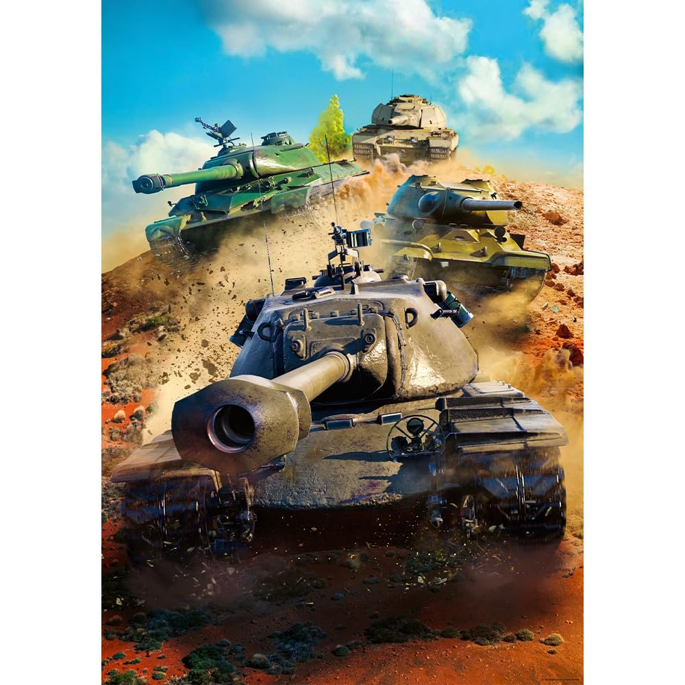 Пазл Trefl World of Tanks Tanks in Battle 1000 елементів для дорослих та дітей від 14 років, фото №2