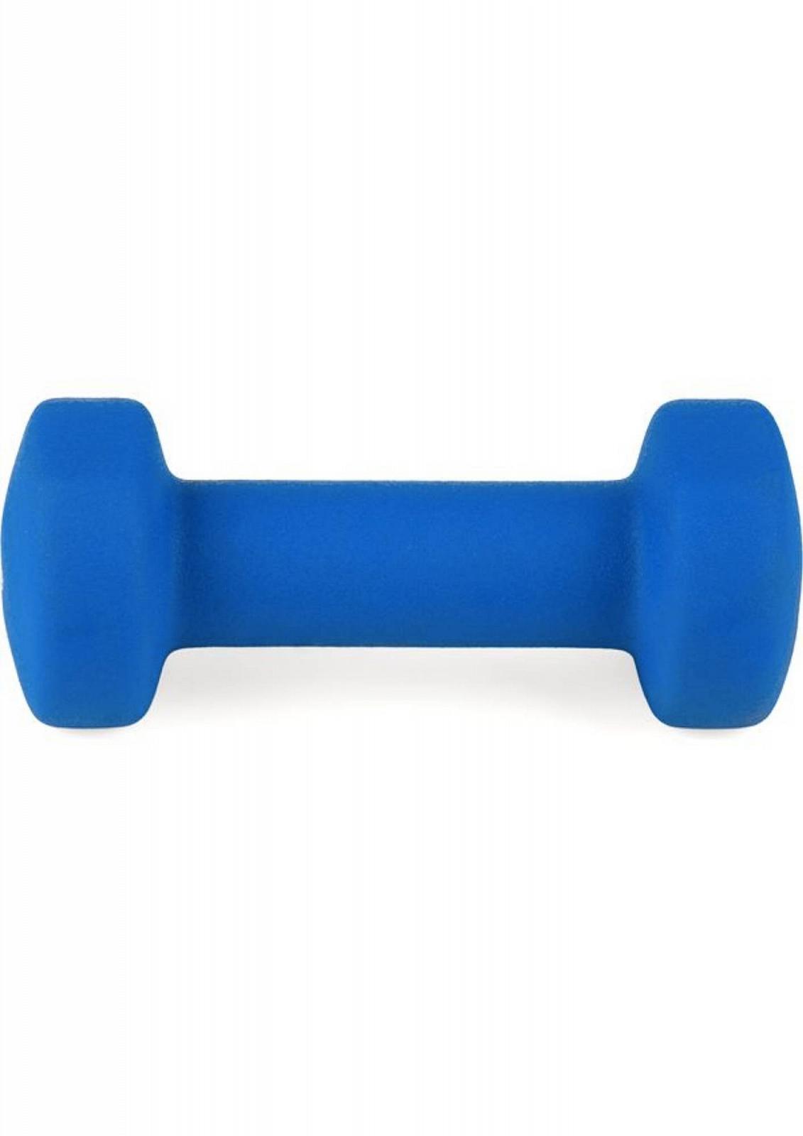 Набор гантелей неопреновых Queenfit 2х1,5 кг светло-синий, фото №3