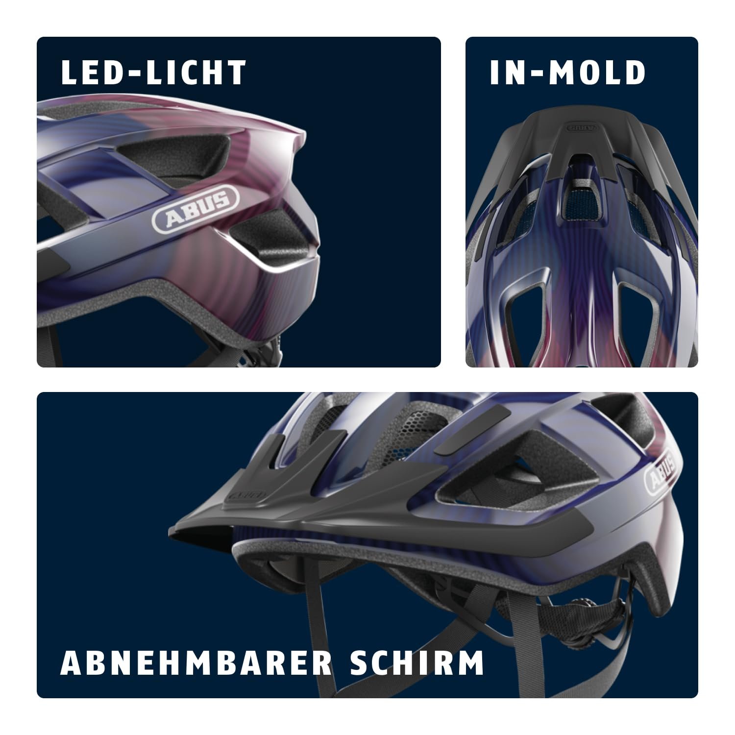 Шлем велосипедный ABUS Aduro 3.0 LED, фото №4