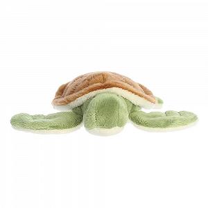 Мягкая игрушка Aurora Eco Nation Mini Turtle 13 см Коричнево-зеленая synthetic.ua - Фото 1