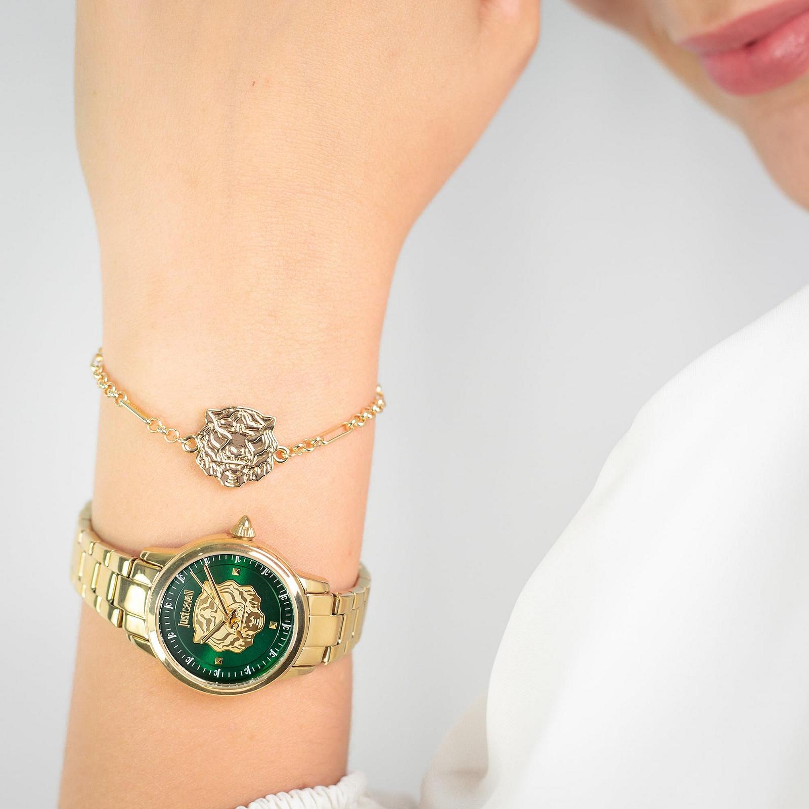 Часы женские Just Cavalli JC1L334M0065 кварцевые аналоговые зеленые, фото №5