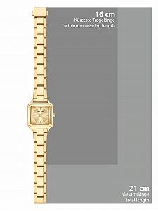 Женские часы Eastside 10080128 Аналоговый Кварцевый Механизм С браслетом из нержавеющей стали Золотой synthetic.ua - Фото 1