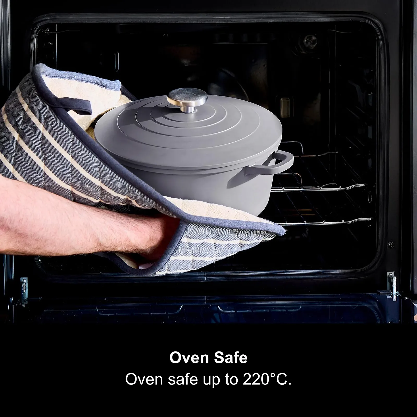 Гусятниця для запікання Morphy Richards 851253 з литого алюмінію 24 см Grey, фото №6