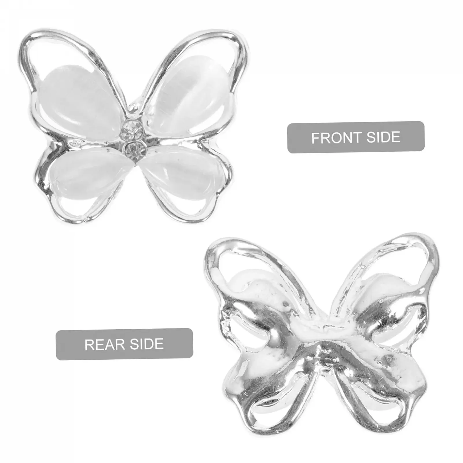 Healvian, каміння, гелеві нігті, мушлі для декорування, металеві, золоті, 3D, фото №7