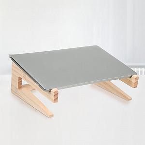 Деревянная подставка для ноутбука Держатель для ноутбука с гладкой поверхностью и вентиляцией для лучшего охлаждения для комфортной работы и чтения synthetic.ua - Фото 1