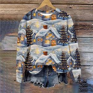 Жіночий Різдвяний Джемпер Друкований synthetic.ua - Фото 1