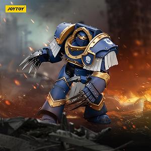 Фигурка JOYTOY Warhammer 40k Ultramarines, серия Ultramarines, модель Cataphractii Terminator Squad Terminator с молниевыми когтями, масштаб 1/18 synthetic.ua - Фото 1