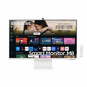 Монитор Samsung M80D LS32DM801UUXEN Smart 32 дюйма 4K AI Upscaling UHD 60 Гц Аудио режим 360 Веб-камера с динамиками и регулировкой высоты Smart TV с пультом управления - Фото 1