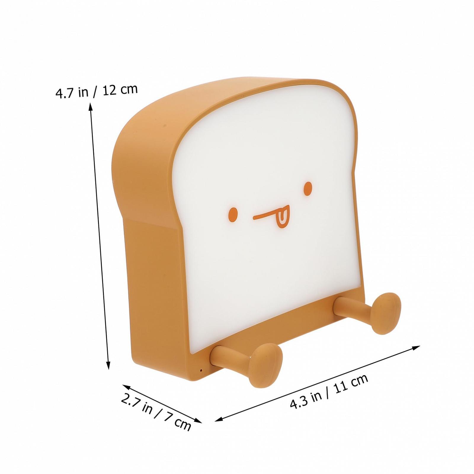 Светильник HEMOTON Toast PAT Лампа USB для стола Сенсорный регулируемый ночник Телефонная ночная лампа для детей, фото №3