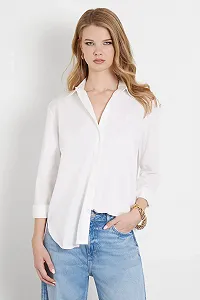 Класична сорочка на ґудзиках Guess / Жіноча / S / Біла - Фото 1