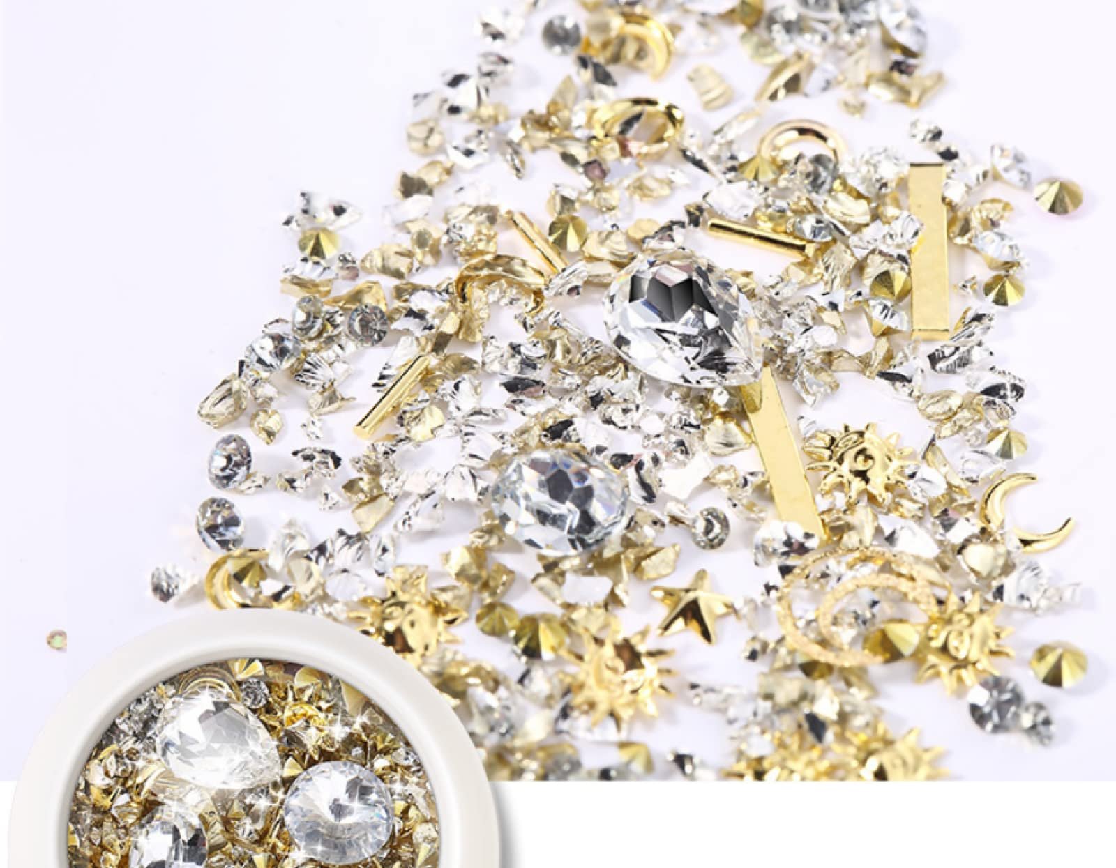 Аксессуары для ногтей, New York Storm, набор для маникюра, заклепки, большая белая коробка, фото №1