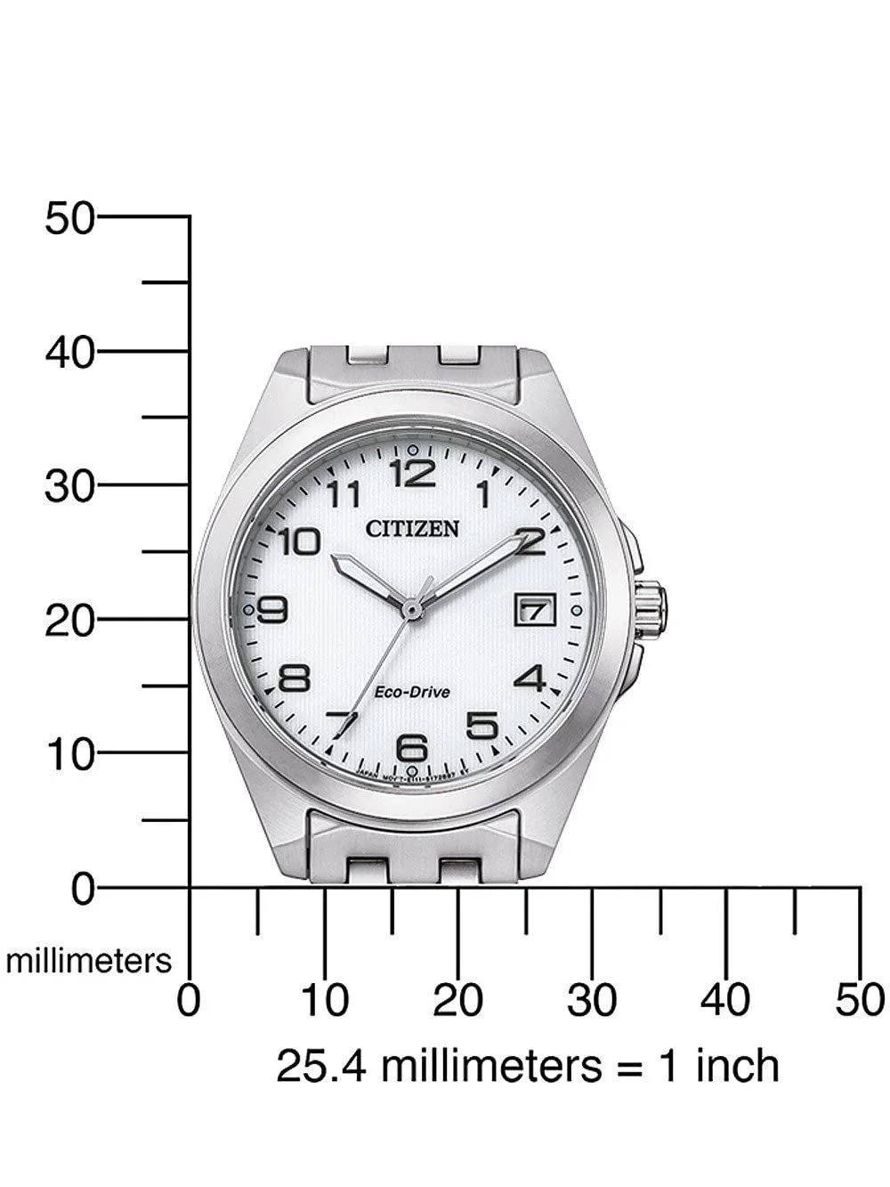 Часы Аналоговые CITIZEN EO1210-83A Мужские Кварцевые с Ремешком из Нержавеющей Стали, Белые, Минималистичные, фото №4 Часы Аналоговые CITIZEN EO1210-83A Мужские Кварцевые с Ремешком из Нержавеющей Стали, Белые, Минималистичные, фото №4