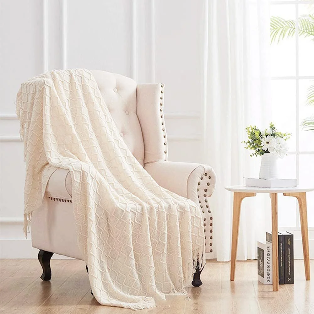 Покрывало Blausky Однотонное Вязаное Озеро Голубой, фото №5 Покрывало Blausky Однотонное Вязаное Озеро Голубой, фото №5