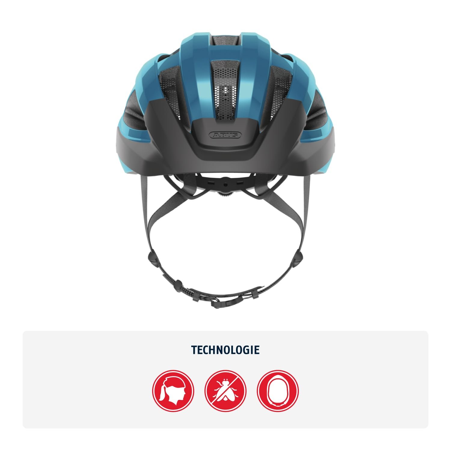 Шолом ABUS Macator дорожній Steel Blue, розмір L, фото №2