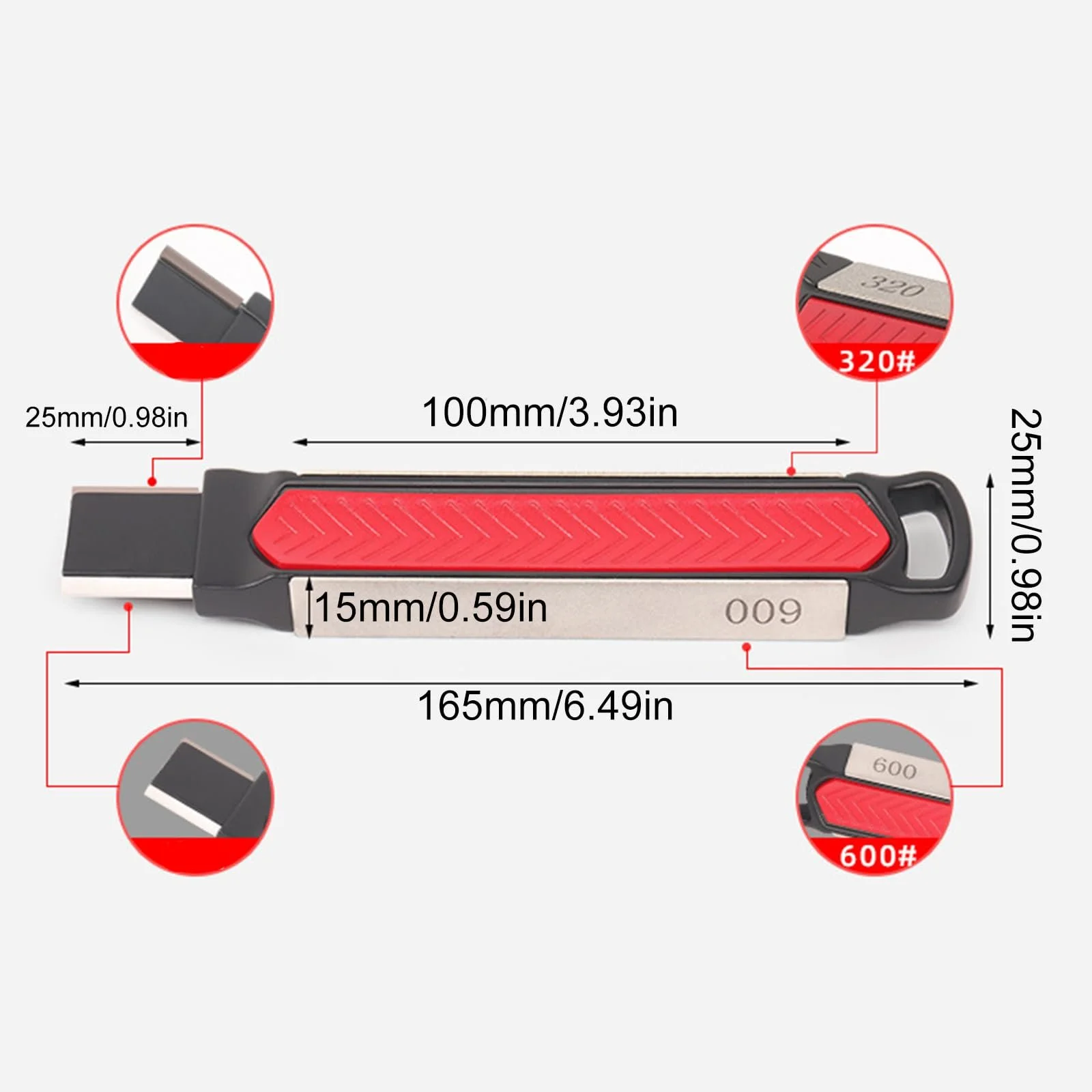 Точилка для садових ножів Garden Knife Sharpener алмазна сталева, фото №7
