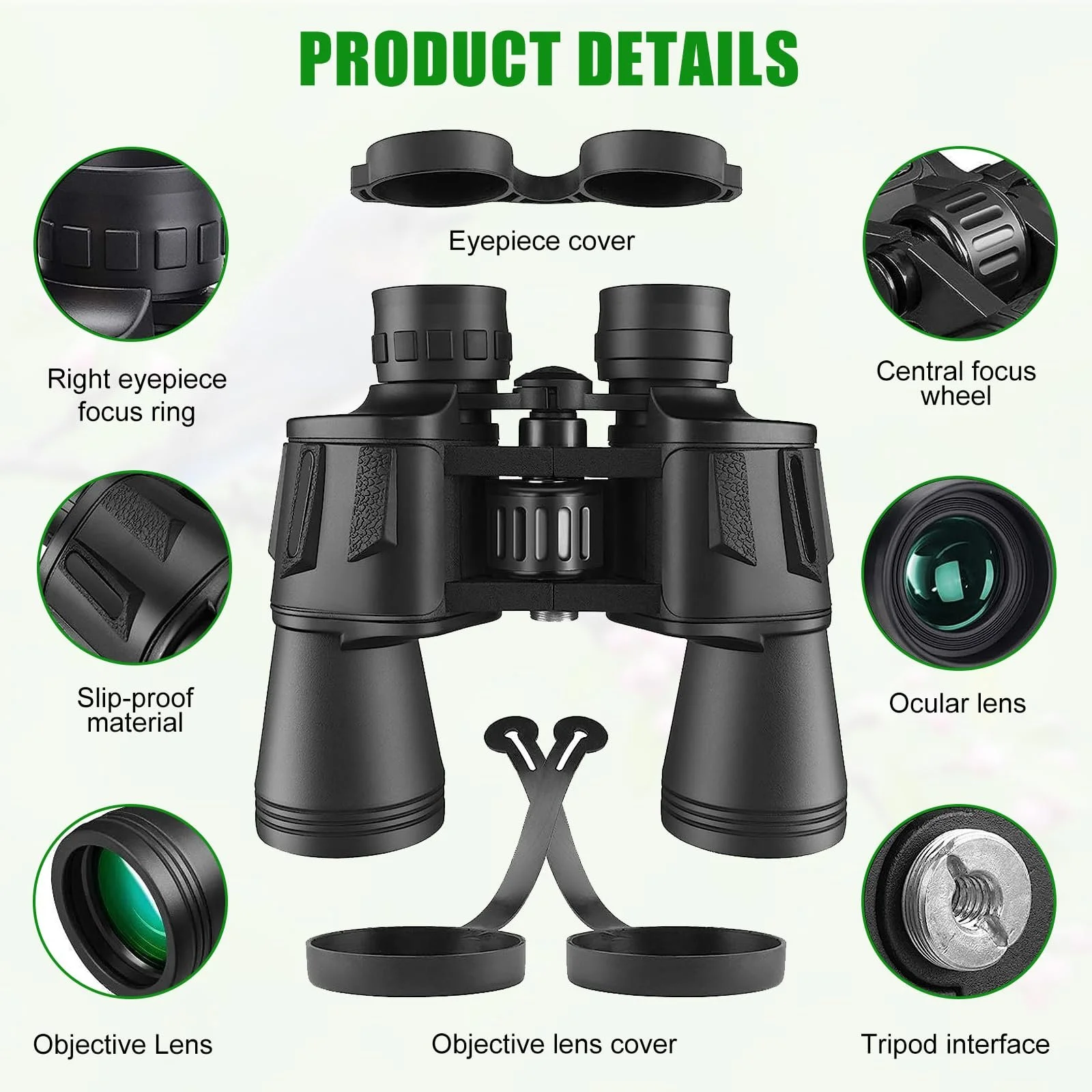 Бінокль 20 x 50 High Power HD Waterproof BAK4 FMC, фото №6