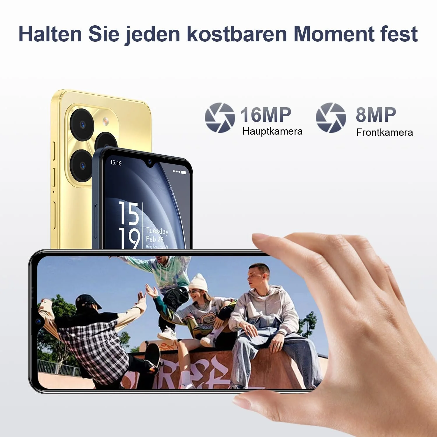Смартфон invens Halo 5 7 GB (4+3)+64 GB 6.52" 5000 мАч 16+8 МП 4G Dual SIM Face ID, фото №3 Смартфон invens Halo 5 7 GB (4+3)+64 GB 6.52" 5000 мАч 16+8 МП 4G Dual SIM Face ID, фото №3