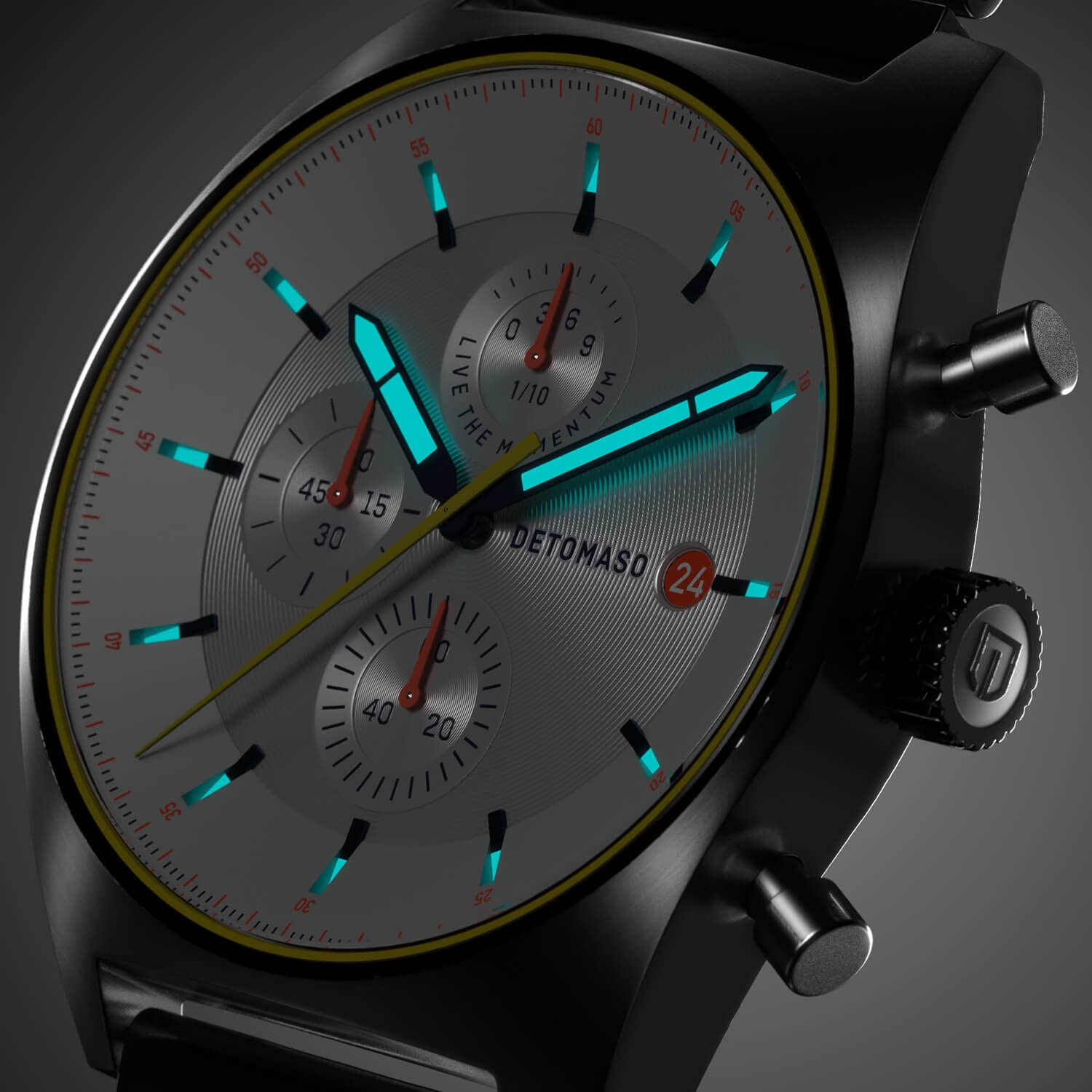 Мужские часы Хронограф DeTomaso D10 Limited Edition Белый, серебристый, браслет, фото №3 Мужские часы Хронограф DeTomaso D10 Limited Edition Белый, серебристый, браслет, фото №3