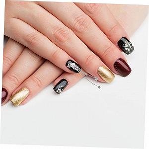 Аксессуары для ногтей Beavorty Заклепка для ногтей Стразы для ногтей Заклепки для ногтей Шипы для ногтей Драгоценные камни Бисер для ногтей Цепочка Медь Инкрустированный циркон 3D Бриллиант Рождество synthetic.ua - Фото 1