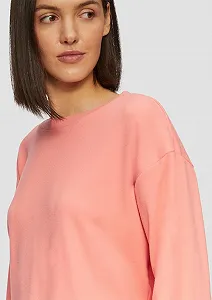 Жіноча Толстовка s.Oliver З Плісированою Деталлю на Рукаві synthetic.ua - Фото 1