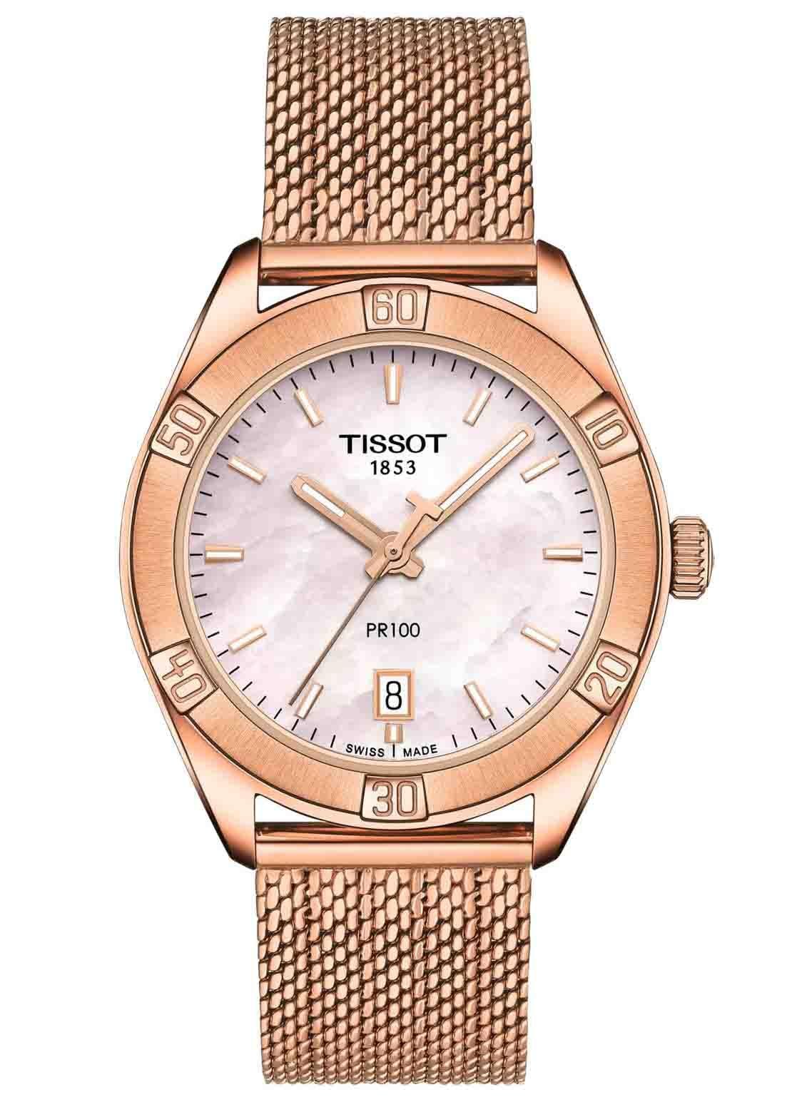 Часы Tissot, Rose Gold, Браслет T1019103315100, фото №1