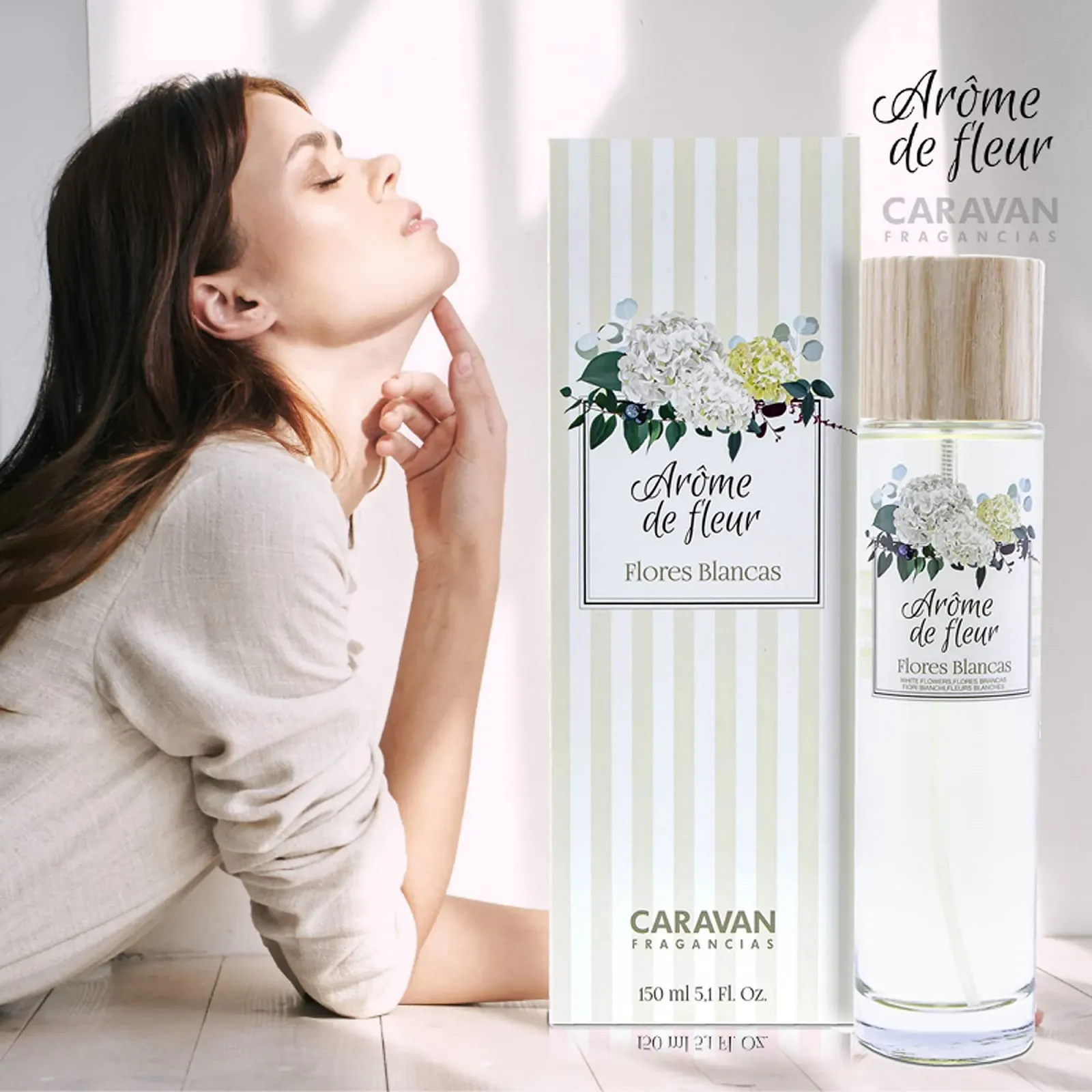 Парфумована вода Caravan Aroma Flower White 150 мл (3 x флакони), фото №3 Парфумована вода Caravan Aroma Flower White 150 мл (3 x флакони), фото №3