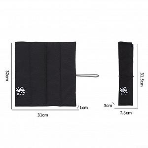 Сиденье AIDNTBEO Outdoor Folding Sit Mat 32 x 31 x 1 см Черный synthetic.ua - Фото 1