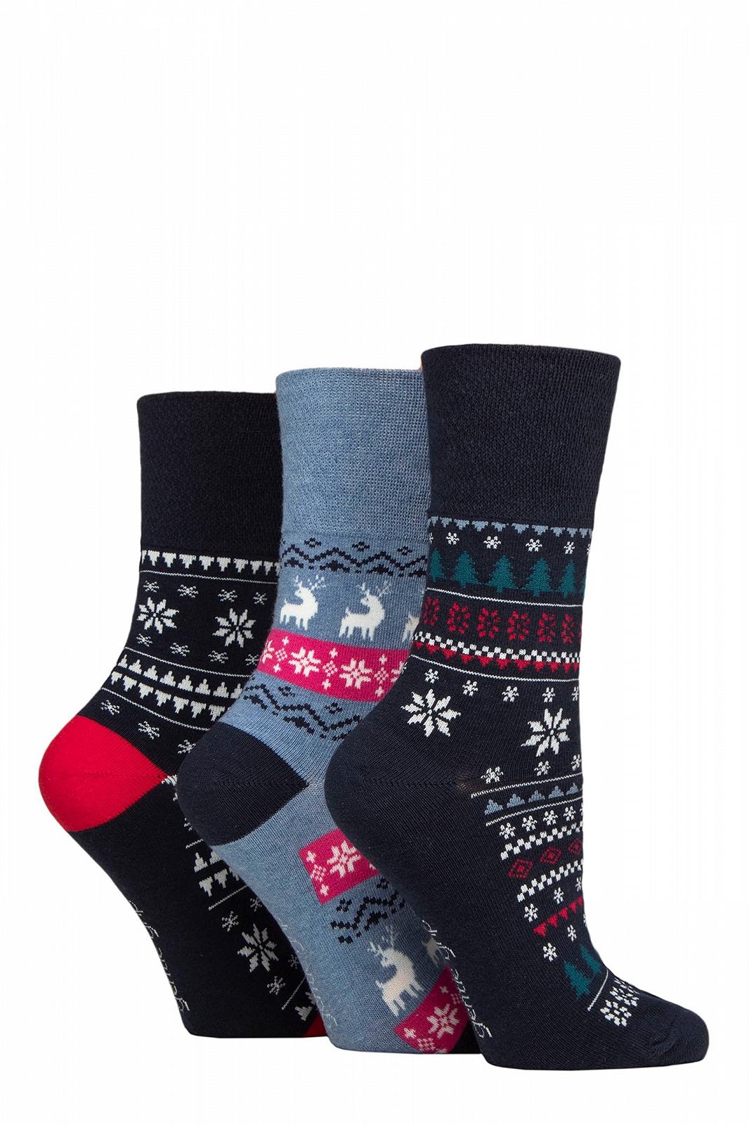 Шкарпетки Жіночі SockShop Gentle Grip Бавовняні Набір з 3 пар, фото №1