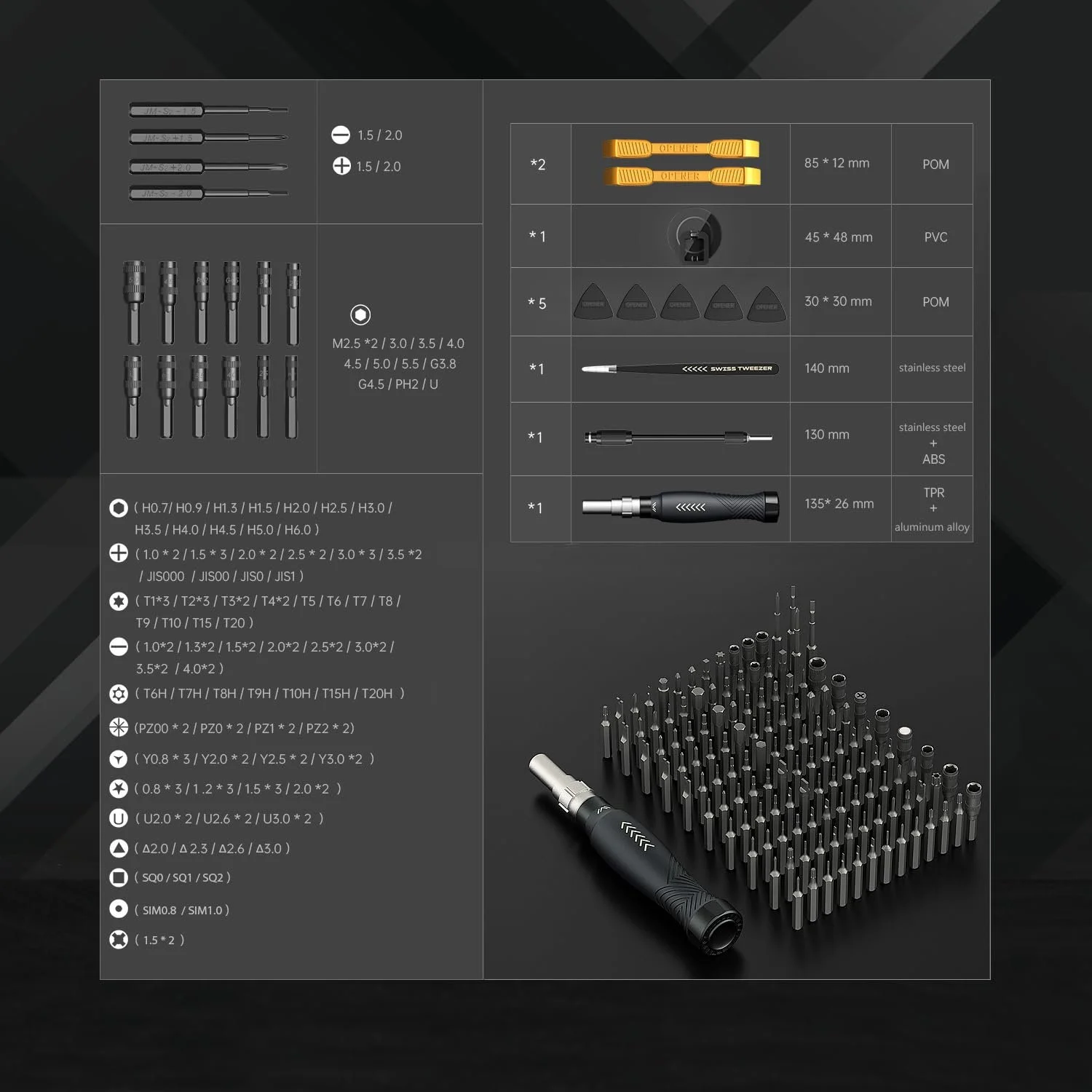 Набір викруток sexyhot 145 в 1 Precision Mechanic, фото №6