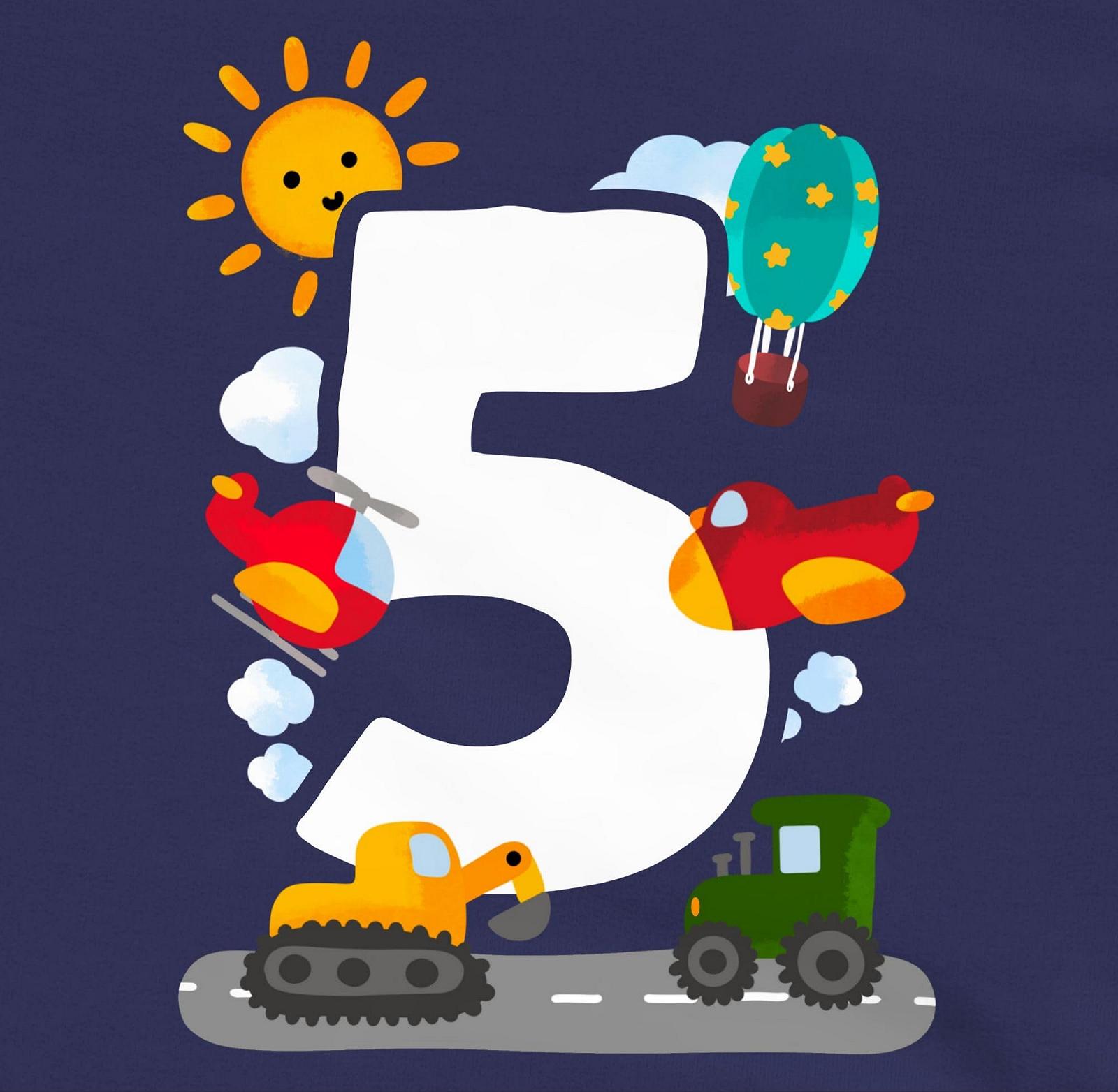 Джемпер Shirtracer 5th Birthday Five Watercolour Vehicles, фото №2