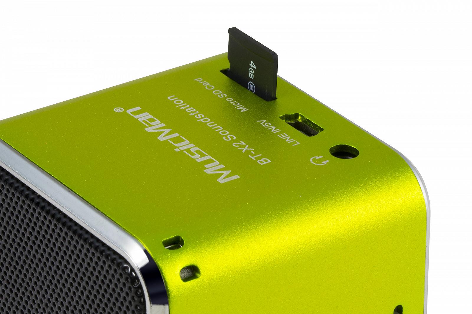 Колонка MusicMan BT-X2 TXX3811 Мини Беспроводная Аудиосистема Зеленая, фото №4