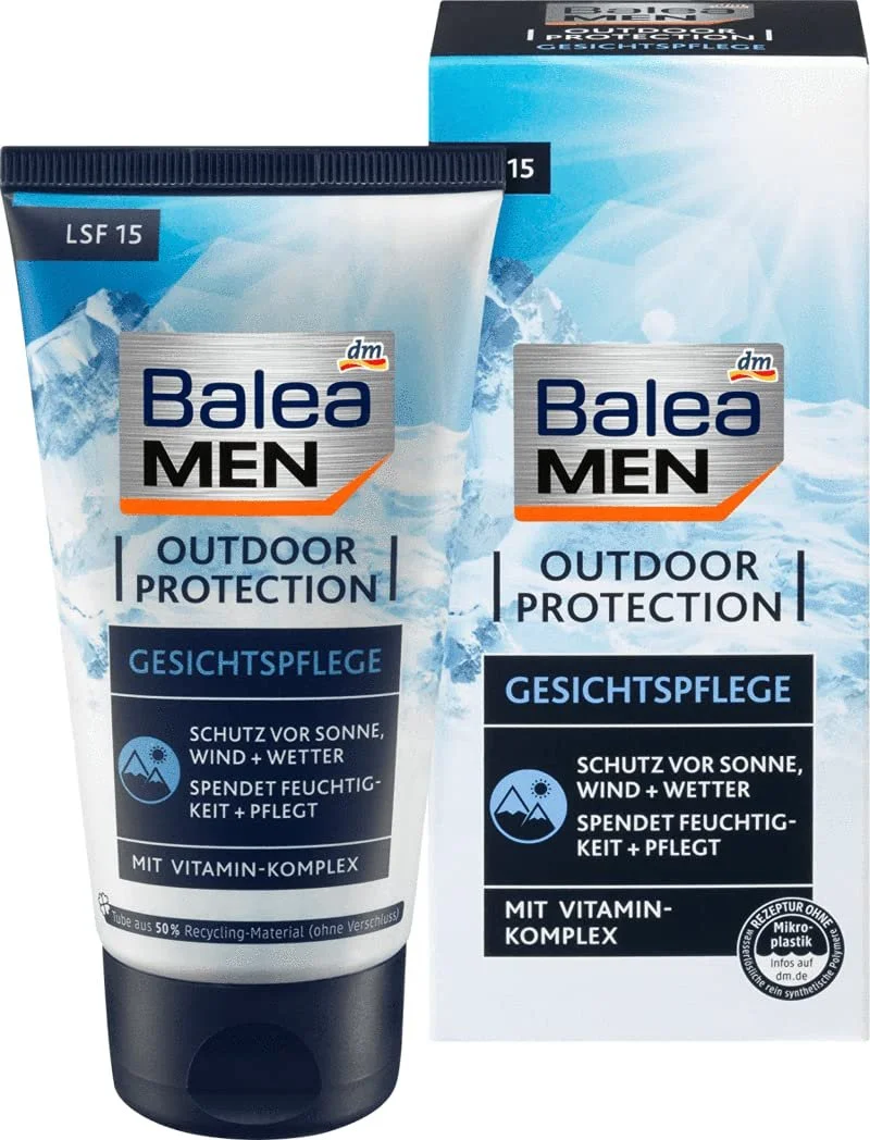 Зволожувальний крем для обличчя Balea Men Outdoor Protection Anti-Ageing SPF 15 75 мл, фото №1 Зволожувальний крем для обличчя Balea Men Outdoor Protection Anti-Ageing SPF 15 75 мл, фото №1