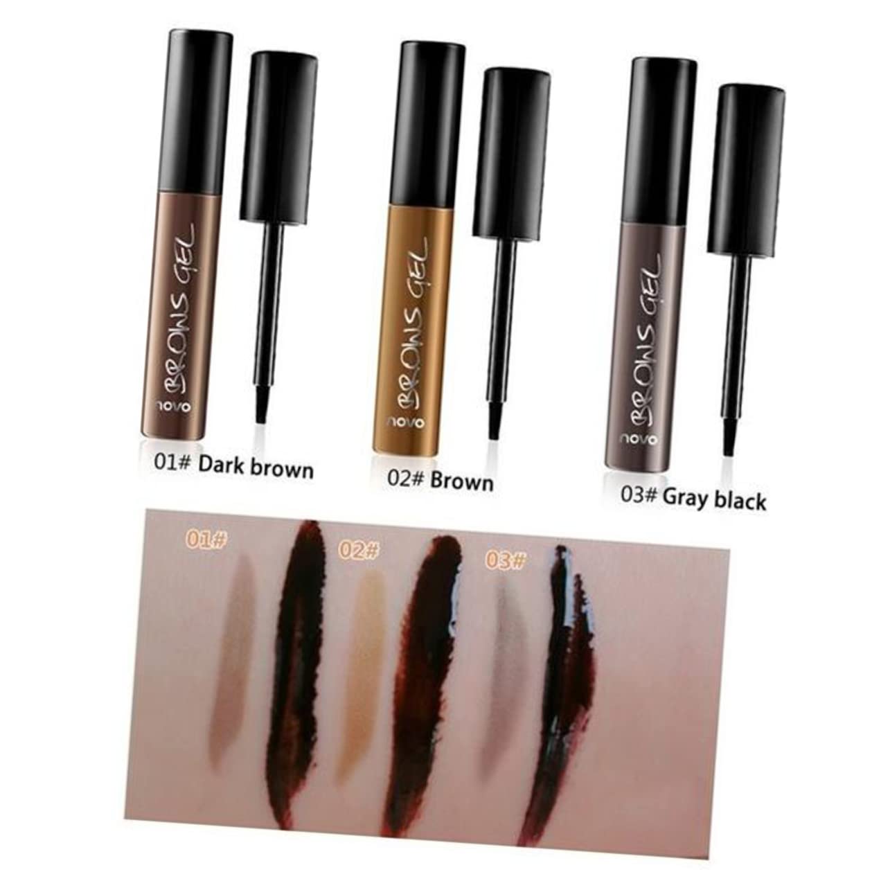 Гель для брів FRCOLOR Pack of 2 Eyebrow Tattoo Waterproof Eyebrow Colour, фото №3