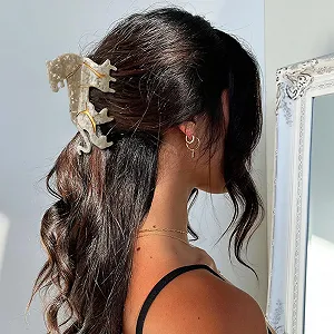 Краб для волос Леопард Animal Claw Clips Средний synthetic.ua - Фото 1