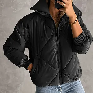 Тьмяна Куртка стьобана Fannyfuny synthetic.ua - Фото 1