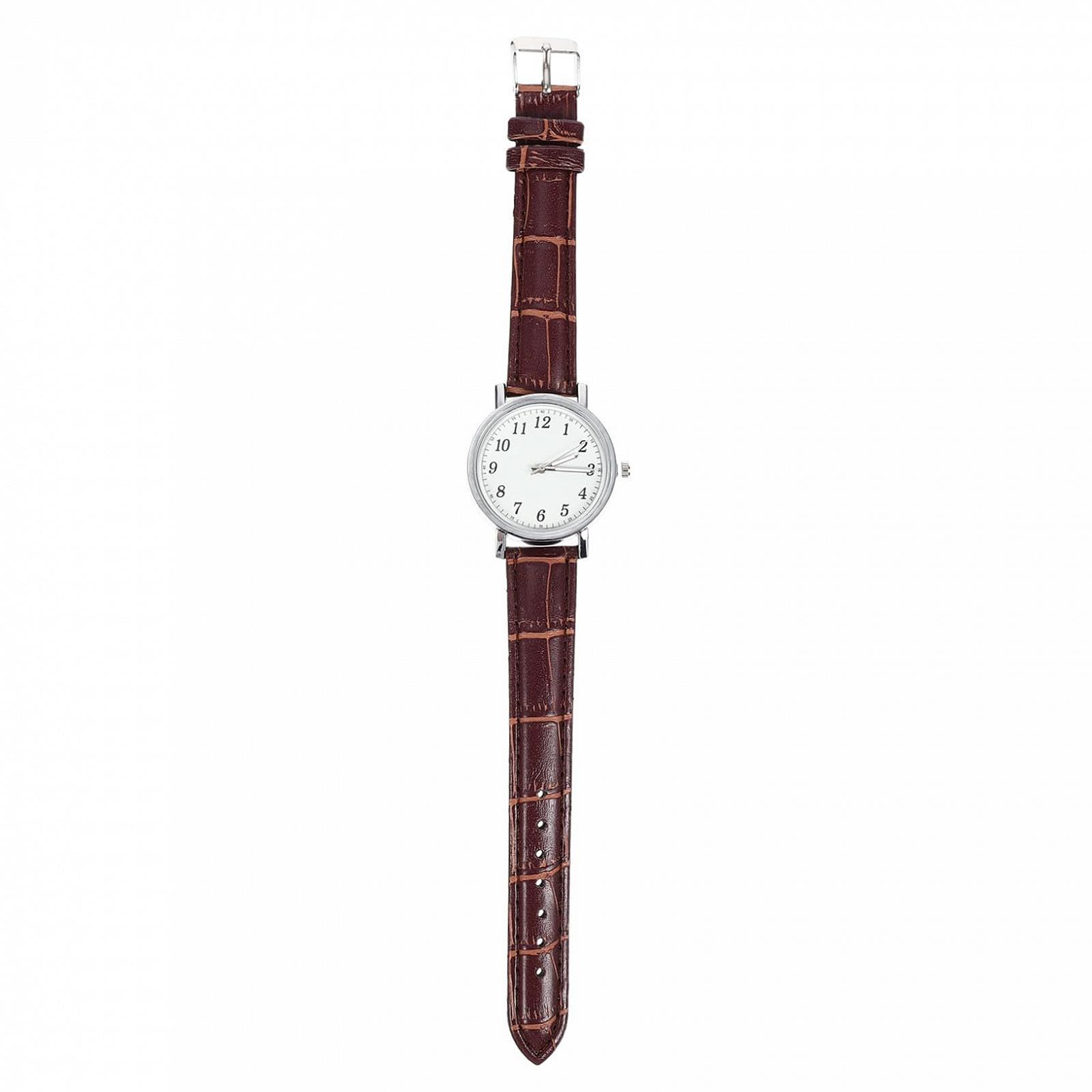 Аналоговые Женские Часы PartyKindom Коричневый Ремешок, фото №1