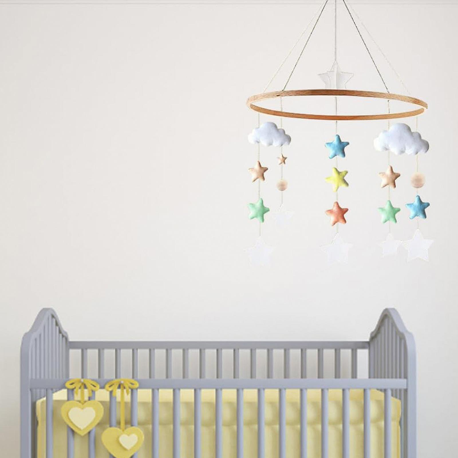 Мобиль Oseczmut Baby Mobile Kit Деревянный Набор Круглый Ветряной Колокол Декор для Детей и Девочек, фото №3