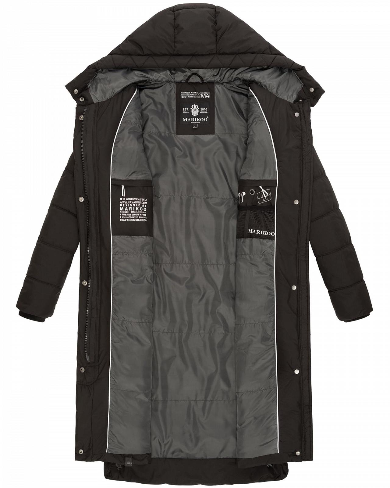 Пальто Marikoo Soranaa Зимове Жіноче Тепле Довге стьобане, фото №5