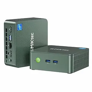 Міні ПК GMKtec NucBox G3 / Intel N150 / RAM 16GB / SSD 512GB / 2 x HDMI / 1 x LAN / Wi-Fi 6 / Bluetooth 5.2 / Windows 11 Pro / Сірий - Фото 1
