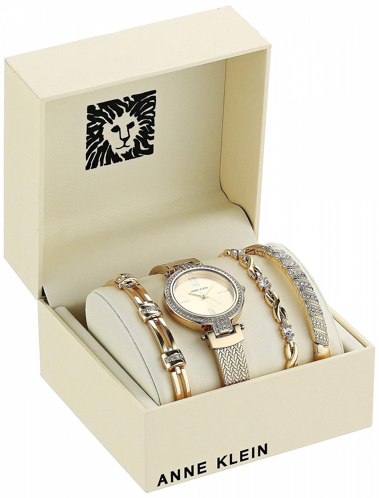 Женские часы-браслет с кристаллами Anne Klein, фото №2