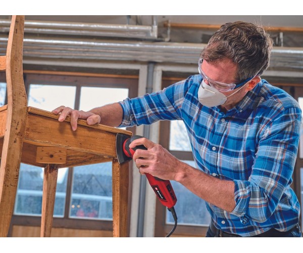 Einhell Шліфмашина дельтавидна TC-DS 20 E 200Вт 90х90х90мм 12000-22000об•хв, 9 шліфпаперів 0.84кг, фото №3 Einhell Шліфмашина дельтавидна TC-DS 20 E 200Вт 90х90х90мм 12000-22000об•хв, 9 шліфпаперів 0.84кг, фото №3